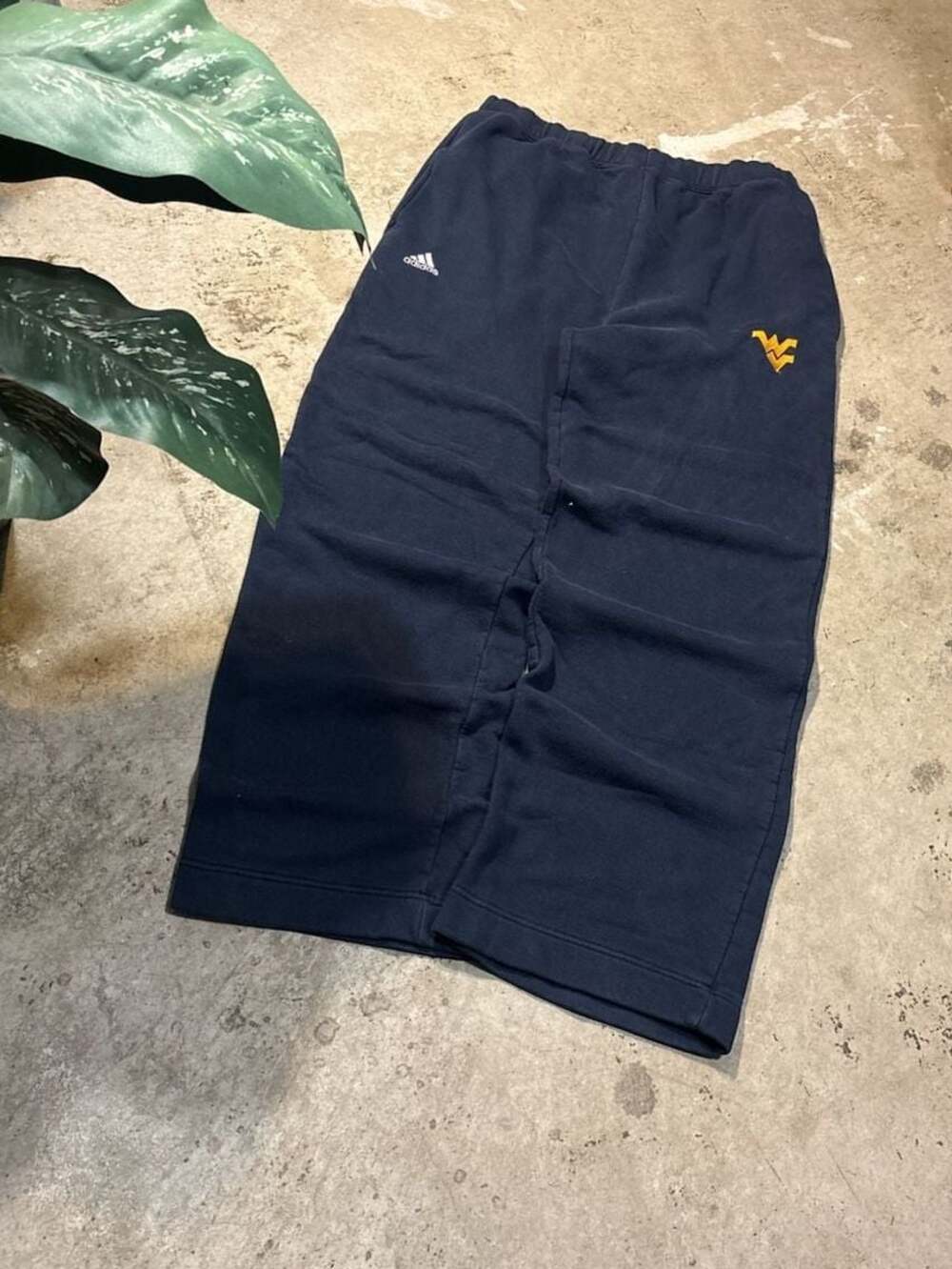 Adidas West Virginia Mountaineers Navy Fleece Sweatpants